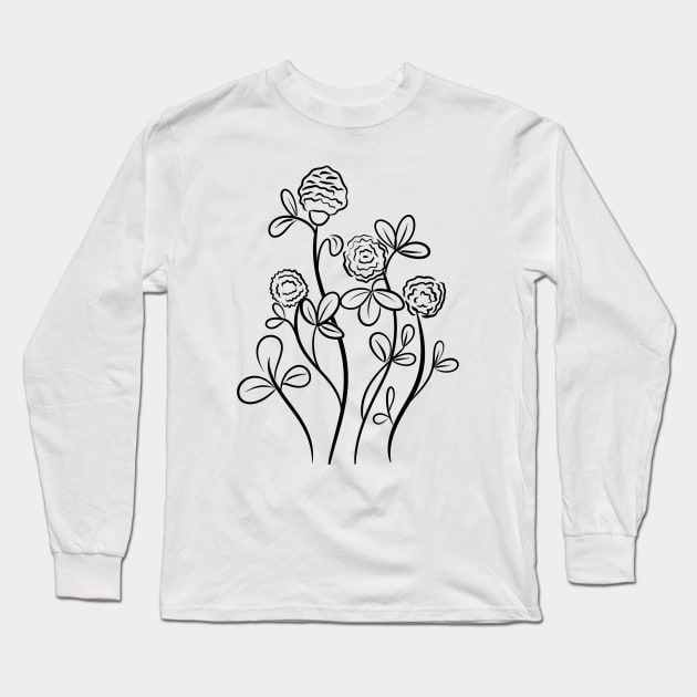 Wildflowers Long Sleeve T-Shirt by BahArt